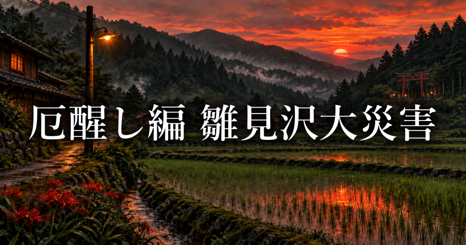 厄醒し編の雛見沢大災害は自然災害だった?終末作戦の伏線